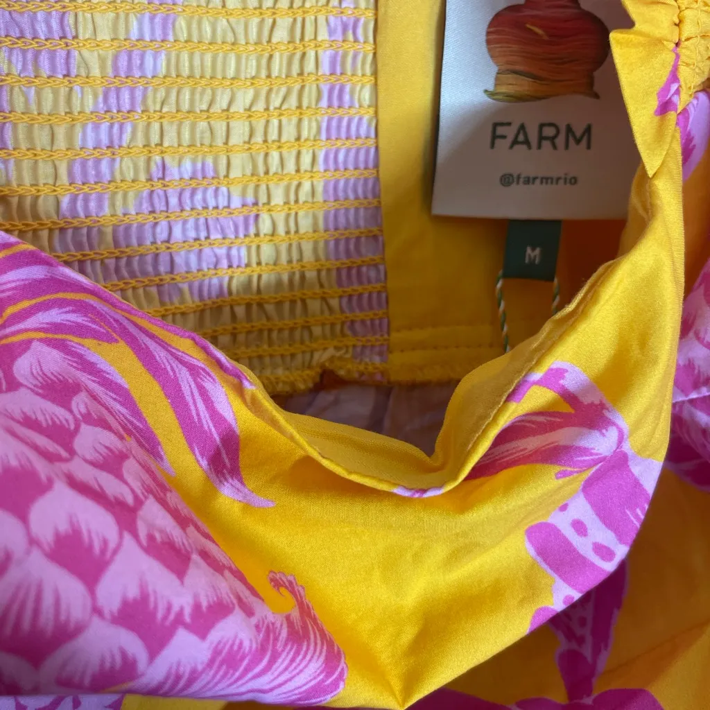 NWT FARM Rio Colorful Tropical Mini Dress - Image 4