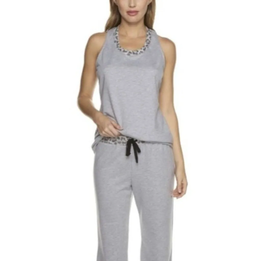 Cosabella Sterling Leopard Heathered Gray Tank - Image 9