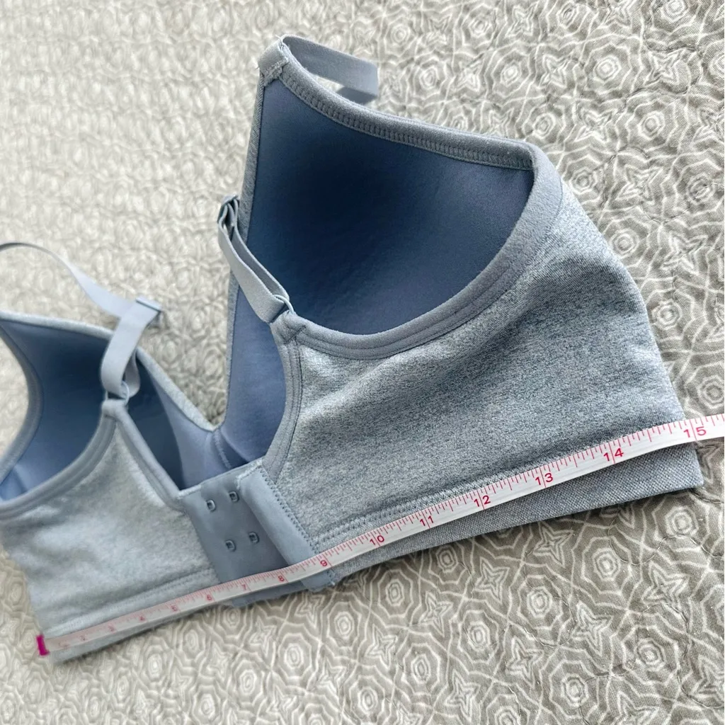 ThirdLove Form 360 Fit Lifting Wireless Seamless Bra Heather Blue Gray XL - Image 8