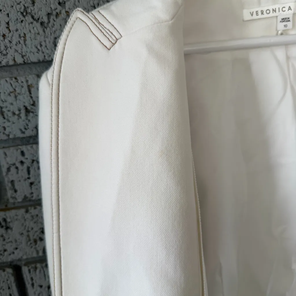 Veronica Beard Machenzie Dickey Jacket Blazer Contrast Stitching Size 10 - Image 15