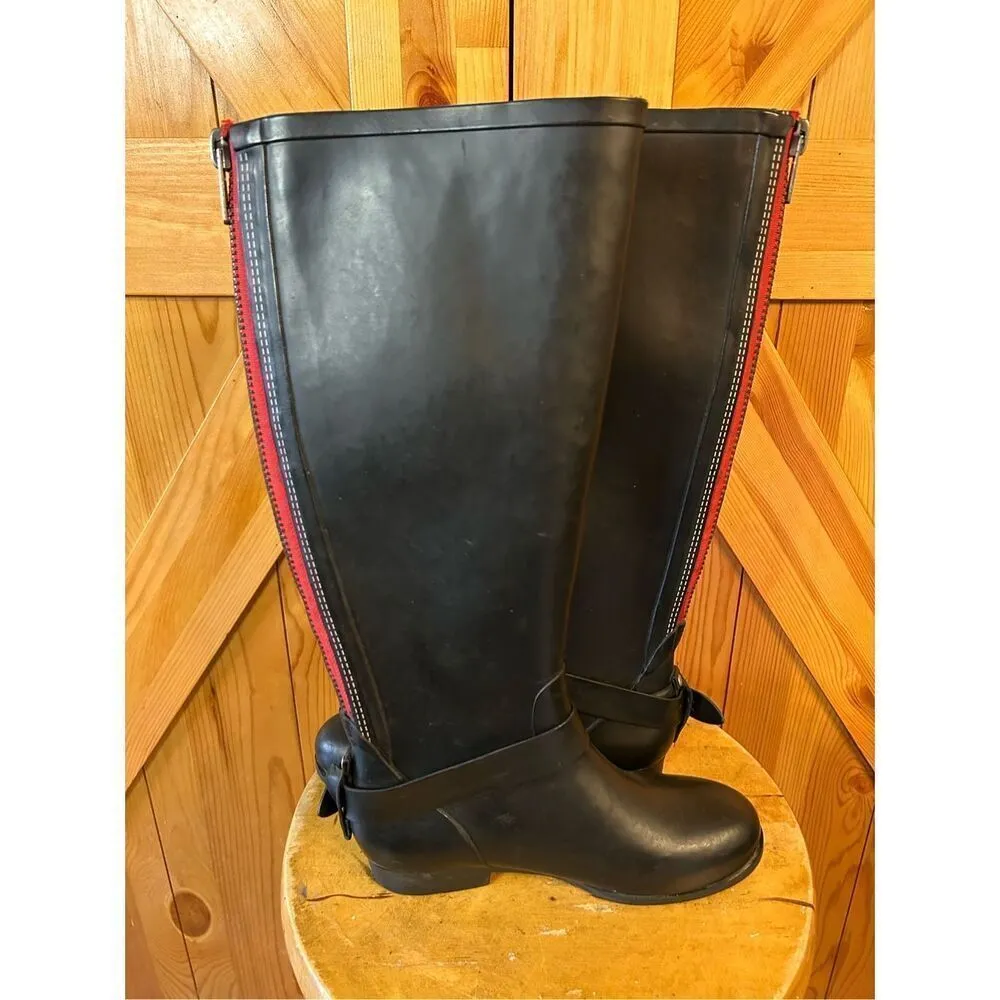 Steve Madden Tsunamii Rain Boots Black Size 6 - Image 6