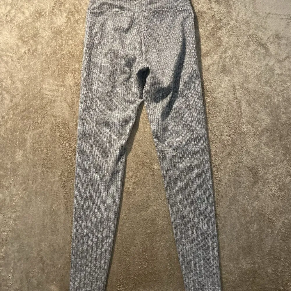 NWT Express Pants Womens Sz S Knit Heathered Gray High Rise Leggings Casual - Image 3