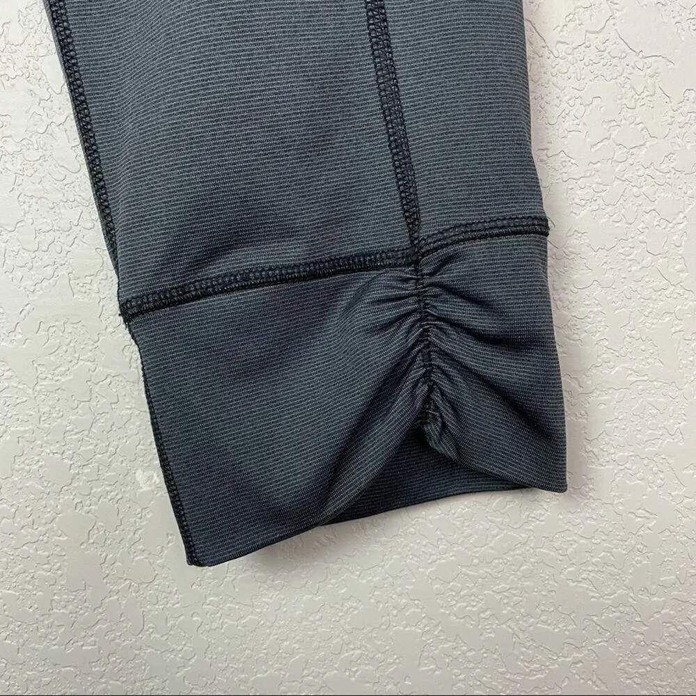 DANSKIN NOW Charcoal Capri Workout Leggings size L Pair #2 Gray Size L - Image 4