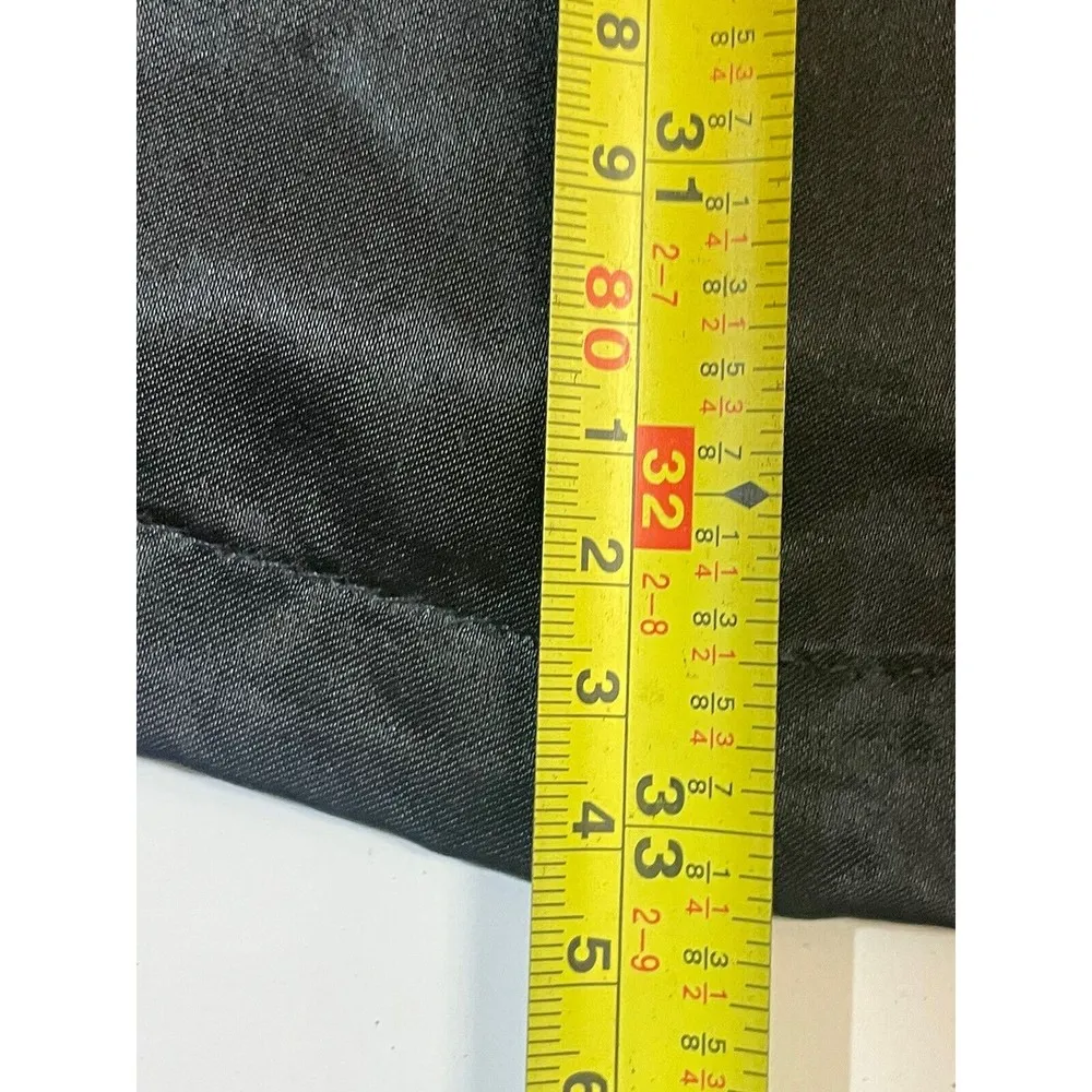 Vintage Black Rayon Kimono Robe Embroidered colorful DRAGON Hong Kong Pockets Size undefined - Image 9