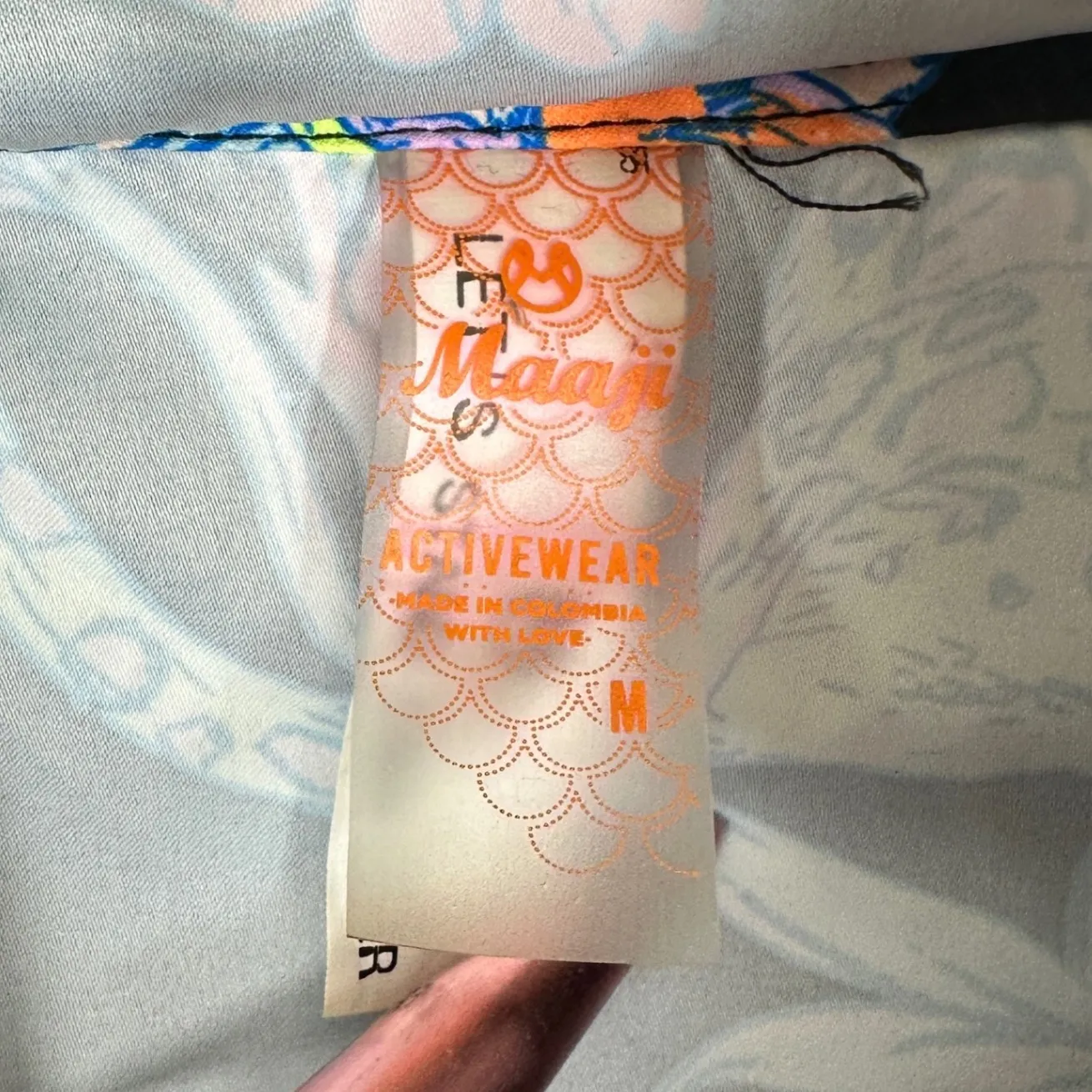 Maaji Jacket Protective Vibrant Monkey Leopard Floral Print Lightweight Hooded - Image 8