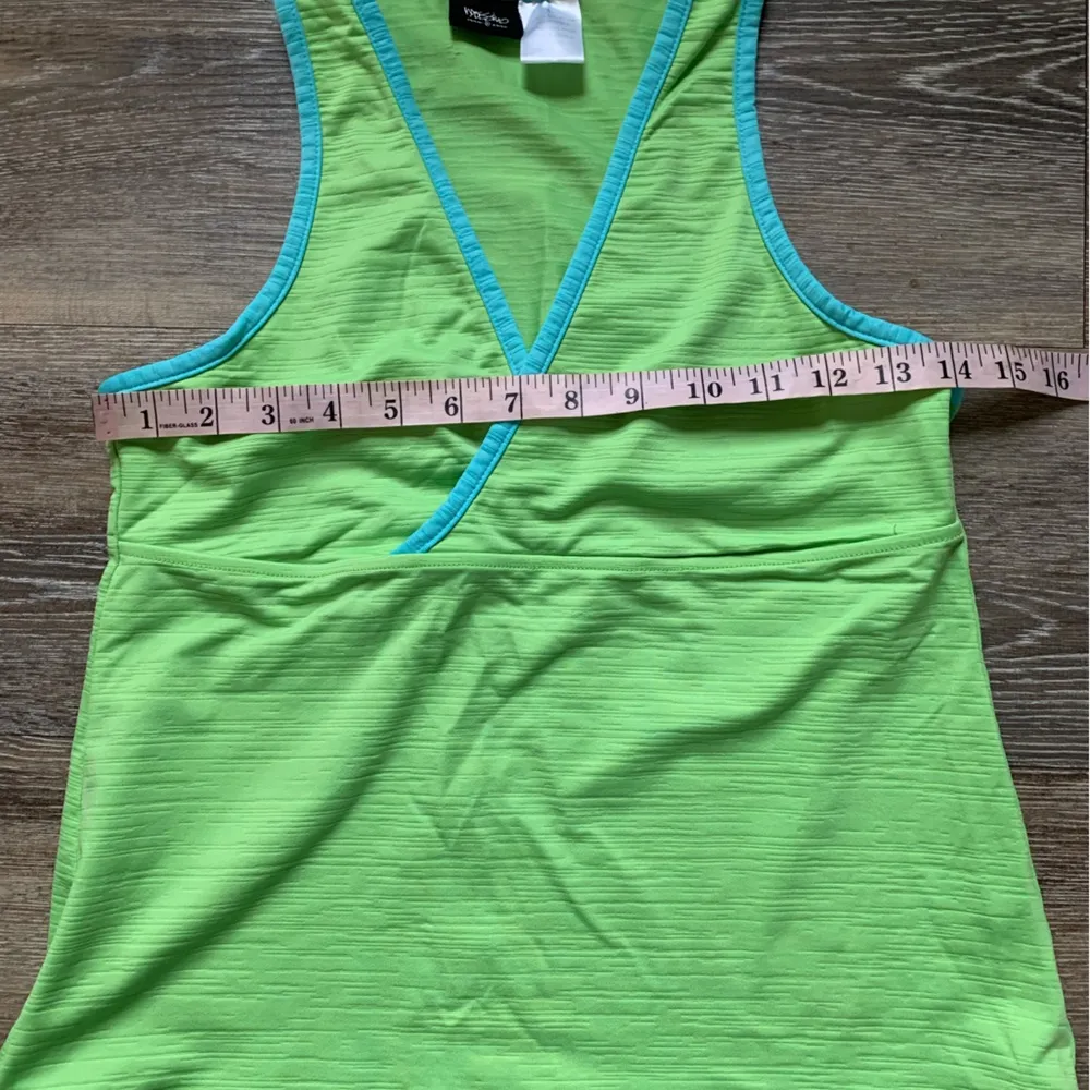 Mossimo Y2k Lime Green Racerback Athletic Tank Top L Size L - Image 3