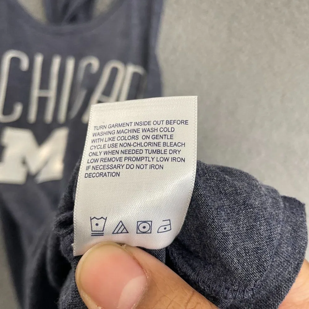 Rivalry Threads University of Michigan Shirt Women L Heather Blue  Tank Top - Image 6