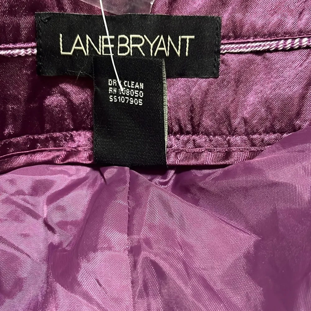 NWOT Purple Wide Leg Wool Blend Pants Sz 24 Work Career Office - Image 5