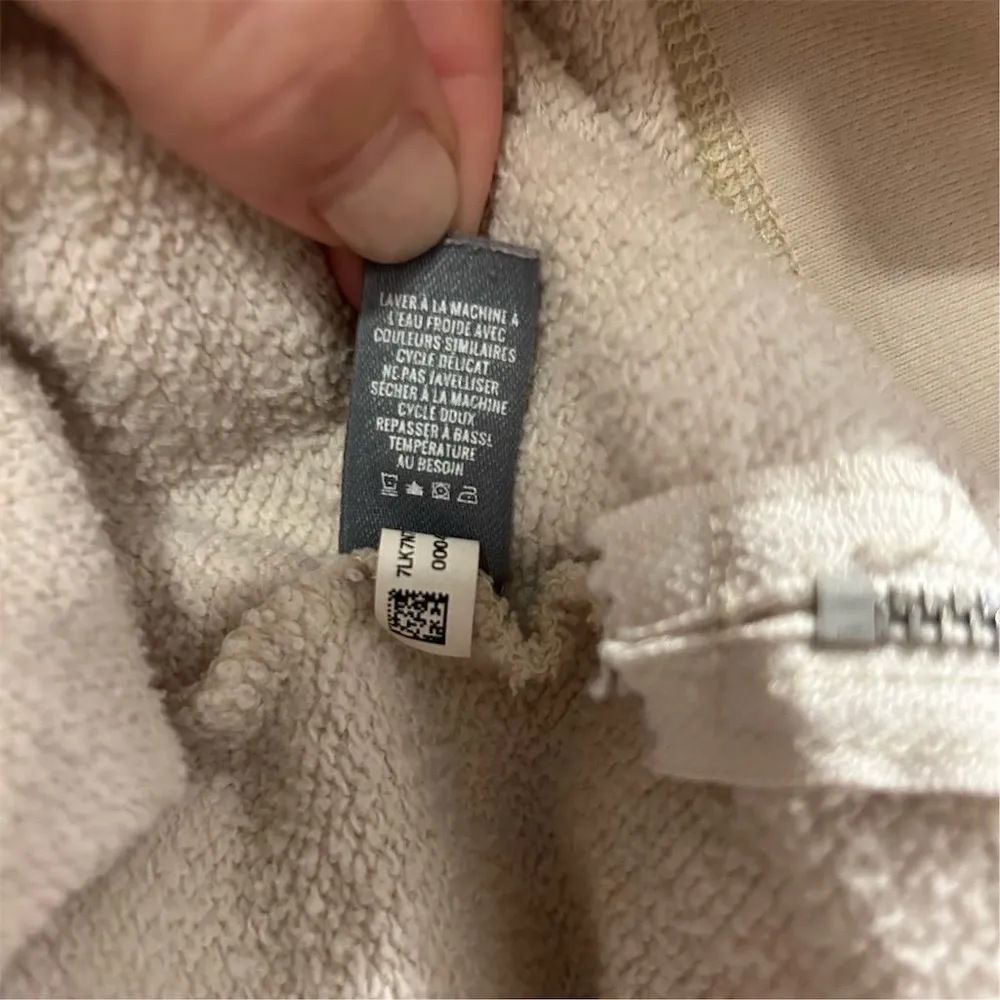 Aerie Women's Oversized Beige Hoodie XL Long Sleeve Casual Relaxed Fit - Image 7