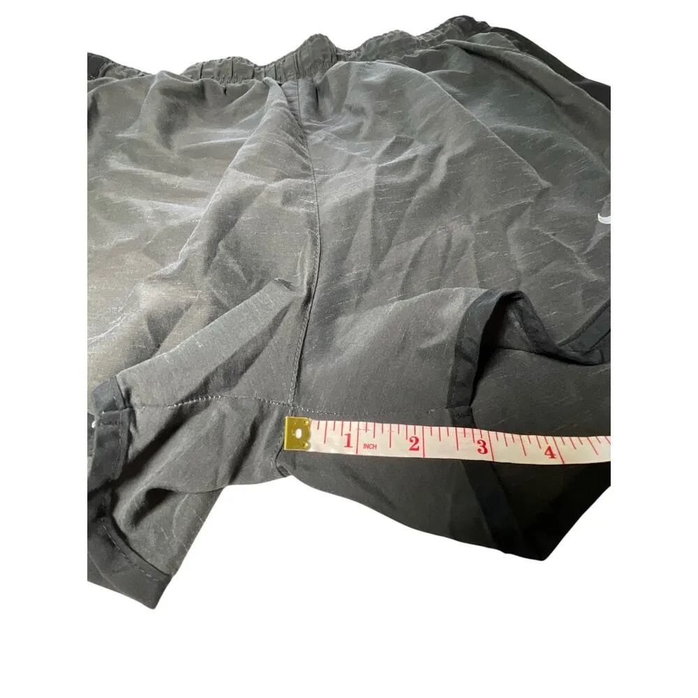 Nike Womens Dri-Fit Tempo Running Shorts Black Gray 831558  Size Large Lined - Image 12