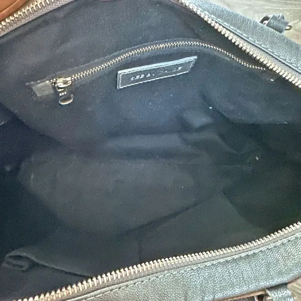 CHLOÉ CHLOE | Snake Embossed Leather Tote Crossbody Gray Gunmetal Metallic Bag - Image 8