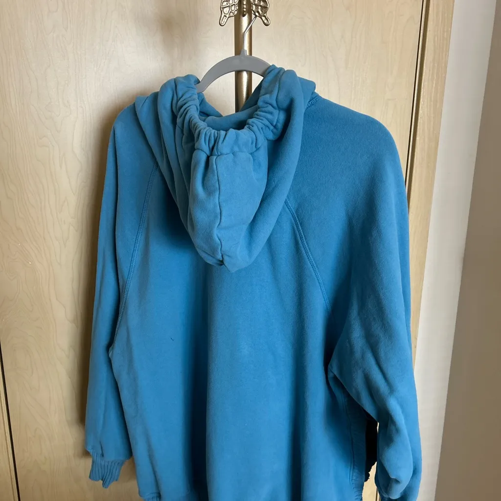 American Eagle Outfitters Oversized Blue Hangout Hoodie - Image 6