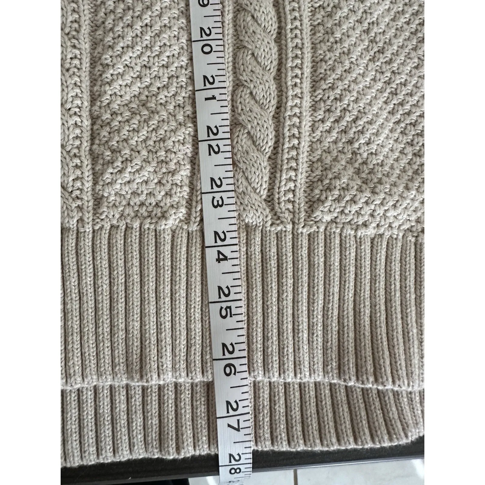 Vintage Y2K Gilmore Girls Cable Knit Fisherman Rory Gilmore Cozycore Lounge Warm Size XL - Image 7