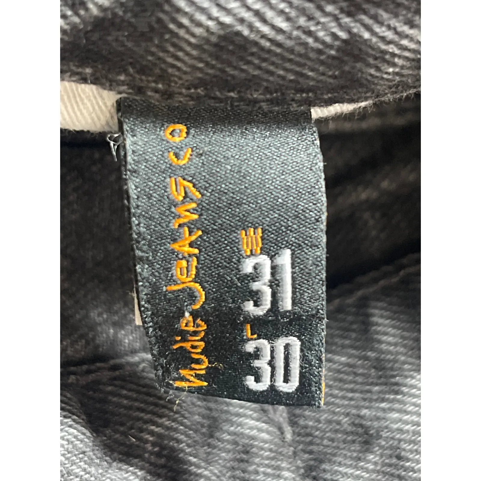 Nudie Women's Black High Rise Barrel Baggy Wide Leg Denim Jeans Pants Sz W31 L30 - Image 4