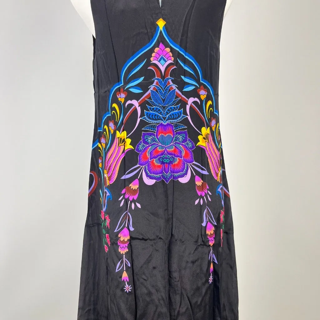 $445 NWT JOHNNY WAS Jade Tatianna Silk Blend Floral Maxi Slip Dress Sz XS - Image 11