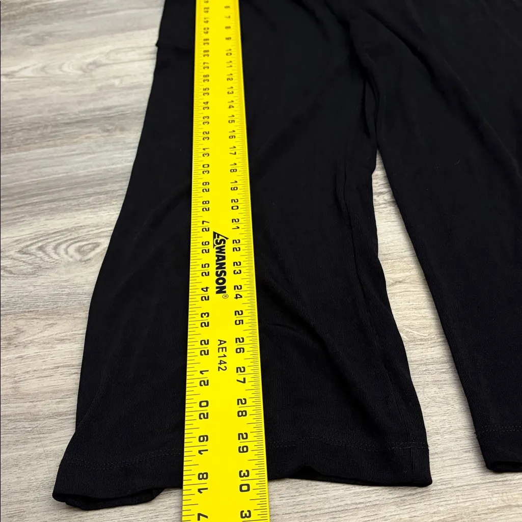 Dana Buchman Black Cropped Travel Anywhere Pull On Elastic Waist Pants Size S - Image 10