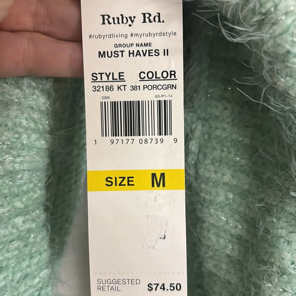 New Ruby Rd gorgeous metallic eyelash marilyn sweater - Image 6