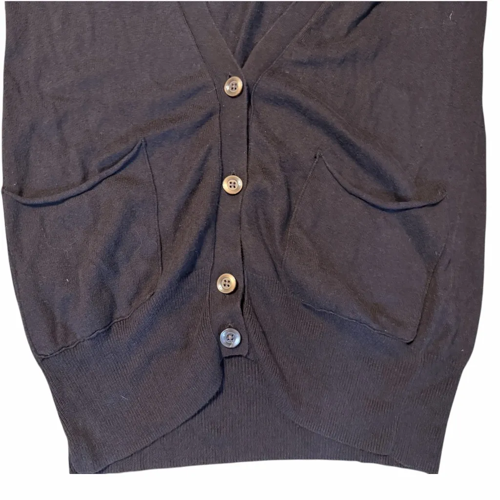 Y2K Vintage  American Eagle browb cardigan
Size Medium - Image 4