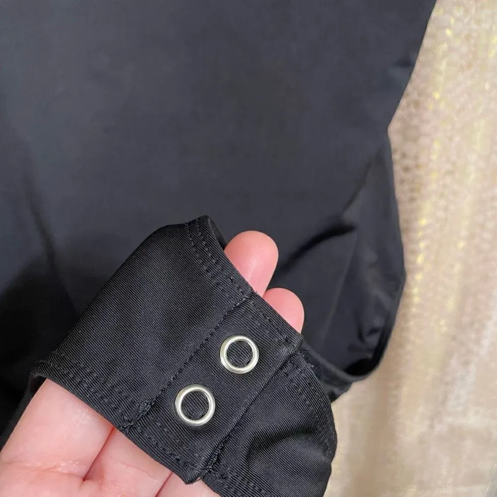 Express Black Scoop Neck Body Contour High Compression Bodysuit Large - Image 4