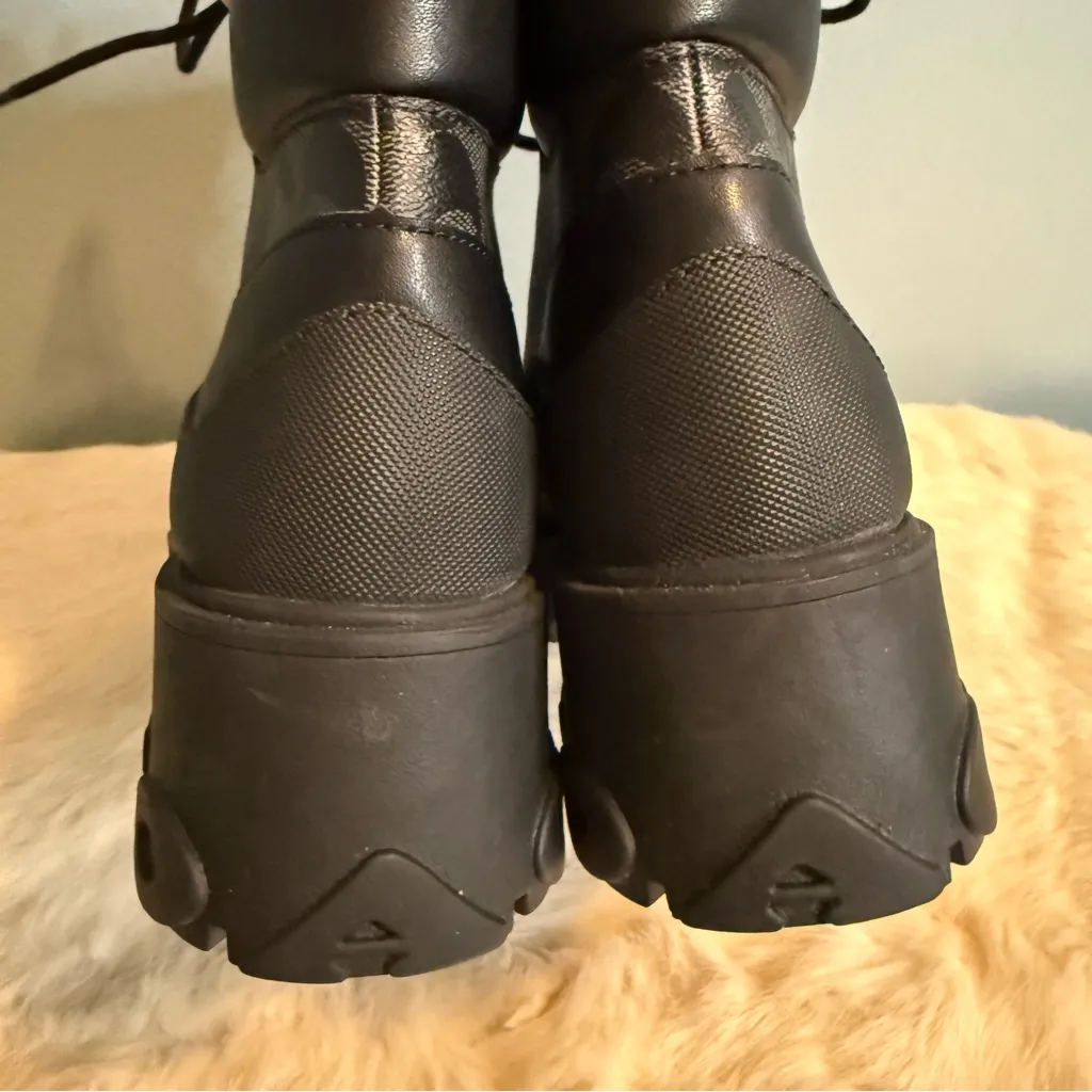 Coach Royce Signature Canvas Booties - Image 7