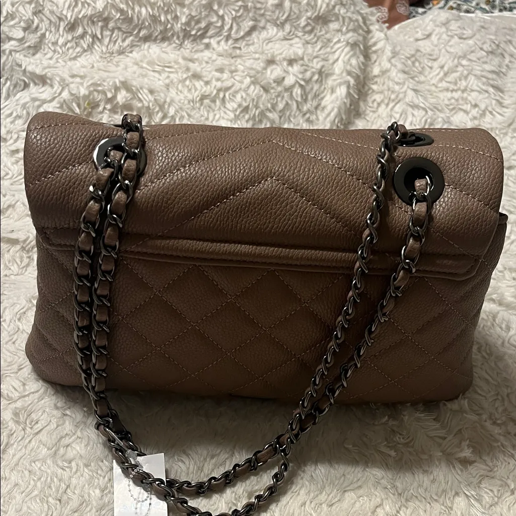 Aldo Taupe Quilted Shoulder Bag - Image 16