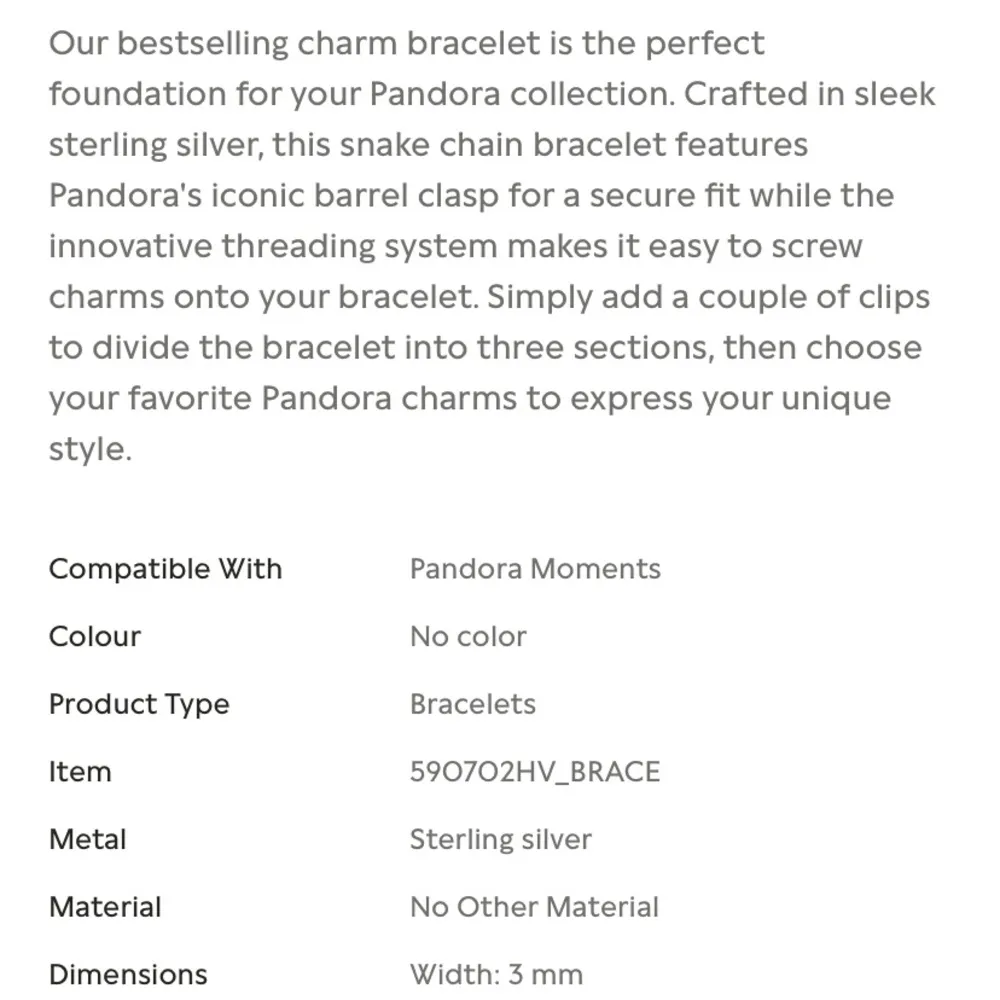 COPY - PANDORA Iconic Moments Snake Chain Charm Bracelet - Image 10