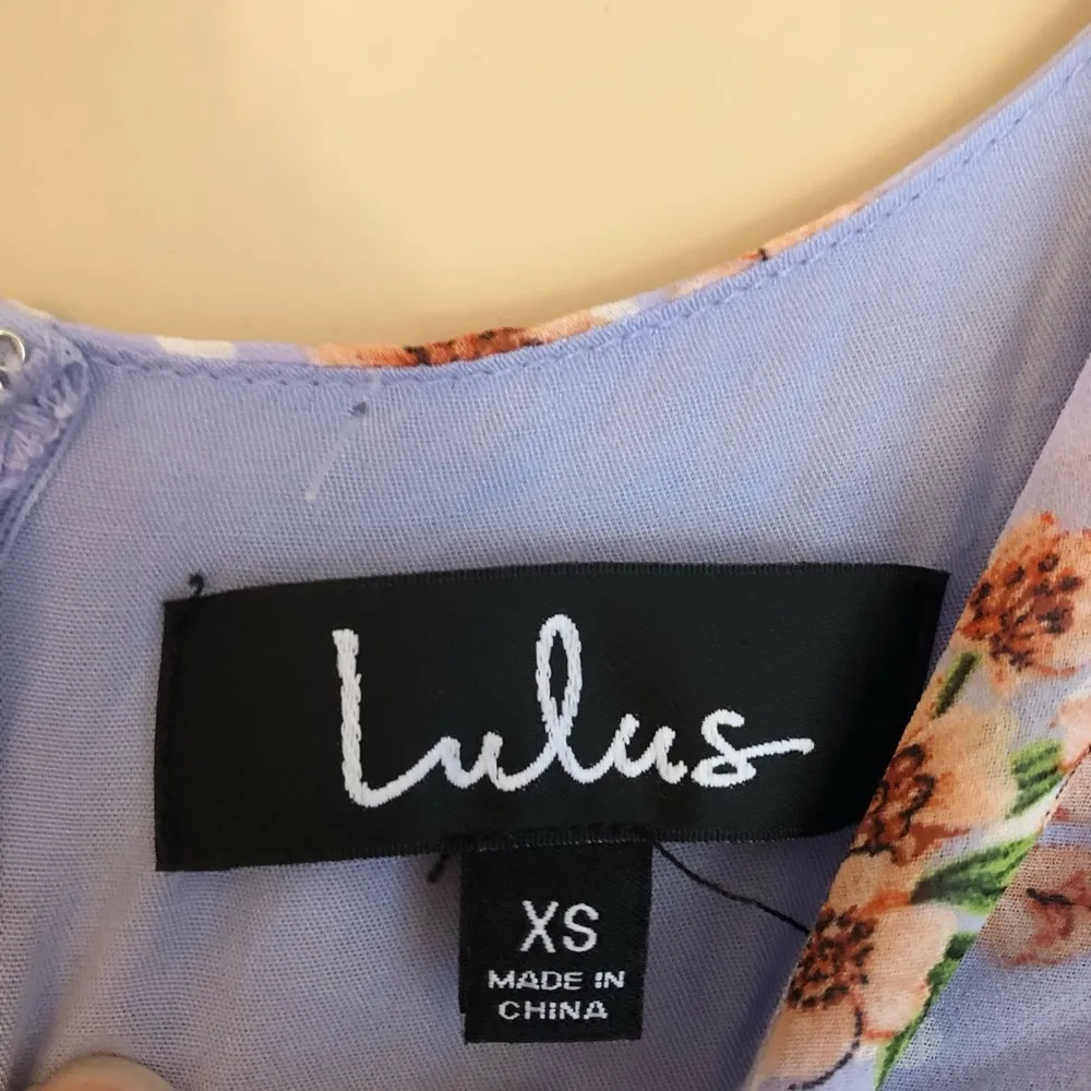 Lulus Cairo Periwinkle Floral Print Ruffle Midi Dress - Image 5