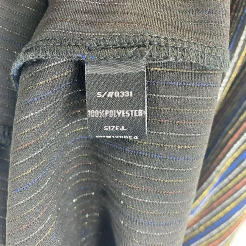 Mind Code  Multi Colored Pin Stripe Sleeveless Dress Size Large - Image 6