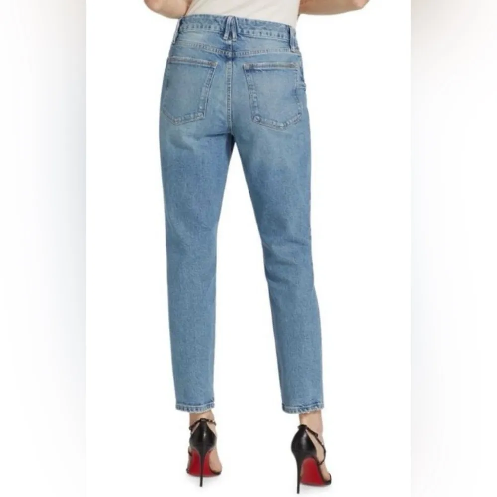 Good American Good Classic Blue Skinnyish High Rise  Jeans Size 10 - Image 2