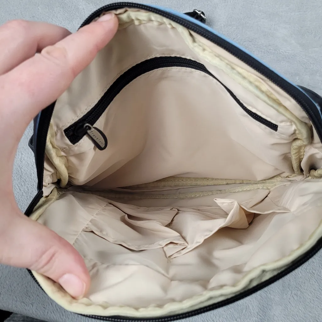 Travelon Women's Crossbody Blue Travel Sling Shoulder Bag - Image 8