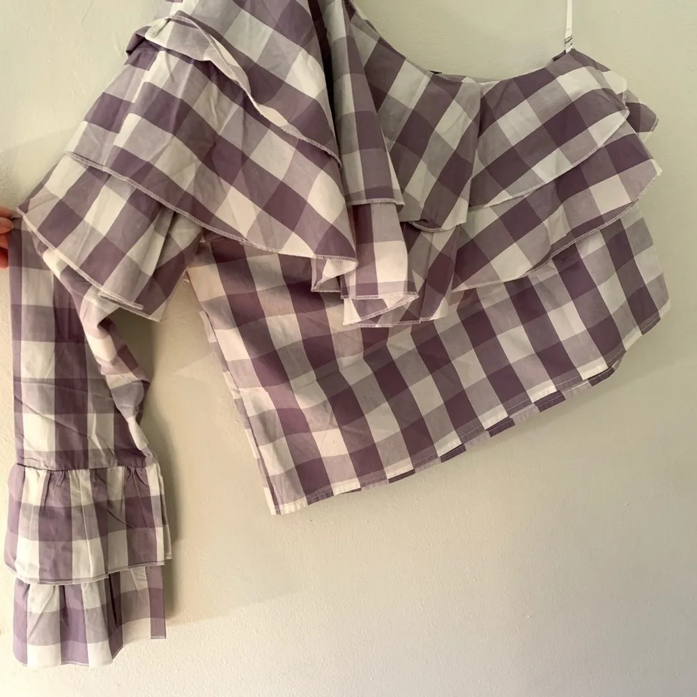 {M} NWT Walter Baker Diana Gingham BlouseDetails - Image 9