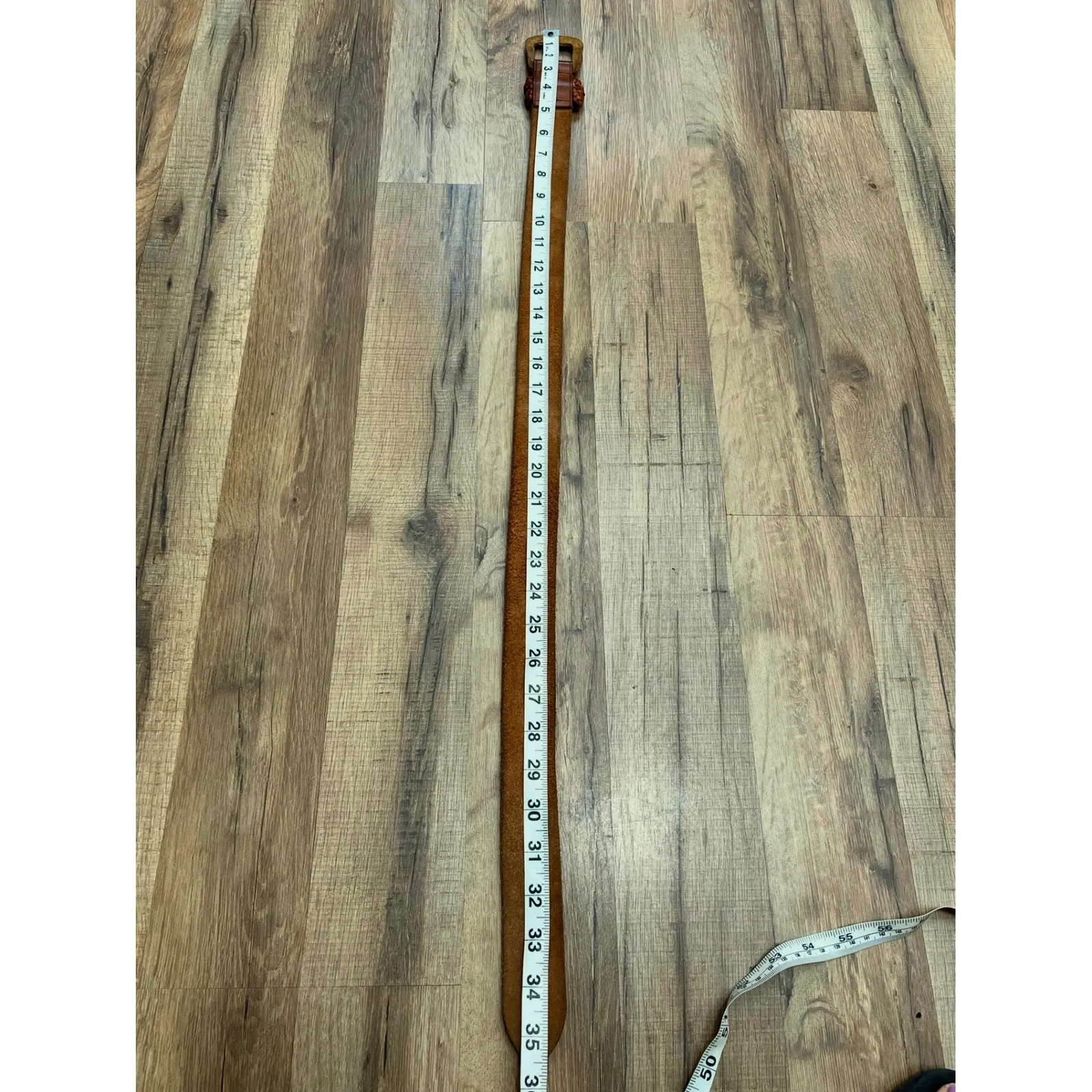 Sunday Up Boho Floral‎ Mini Dress, Blue Print, Belt Included, Size S - Image 8