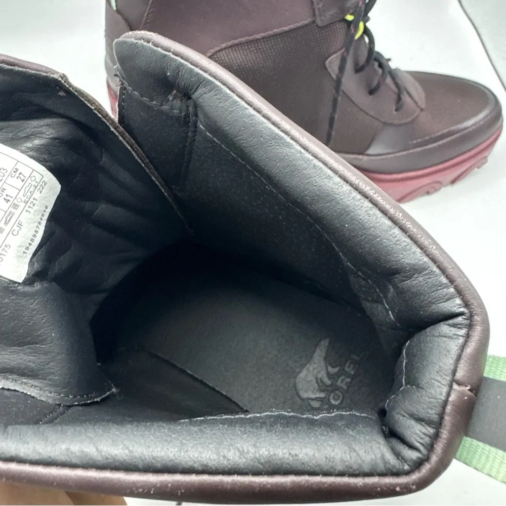 SOREL Brex Heel Lace Waterproof Boot in New Cinder Sea Sprite Size 10 - Image 10