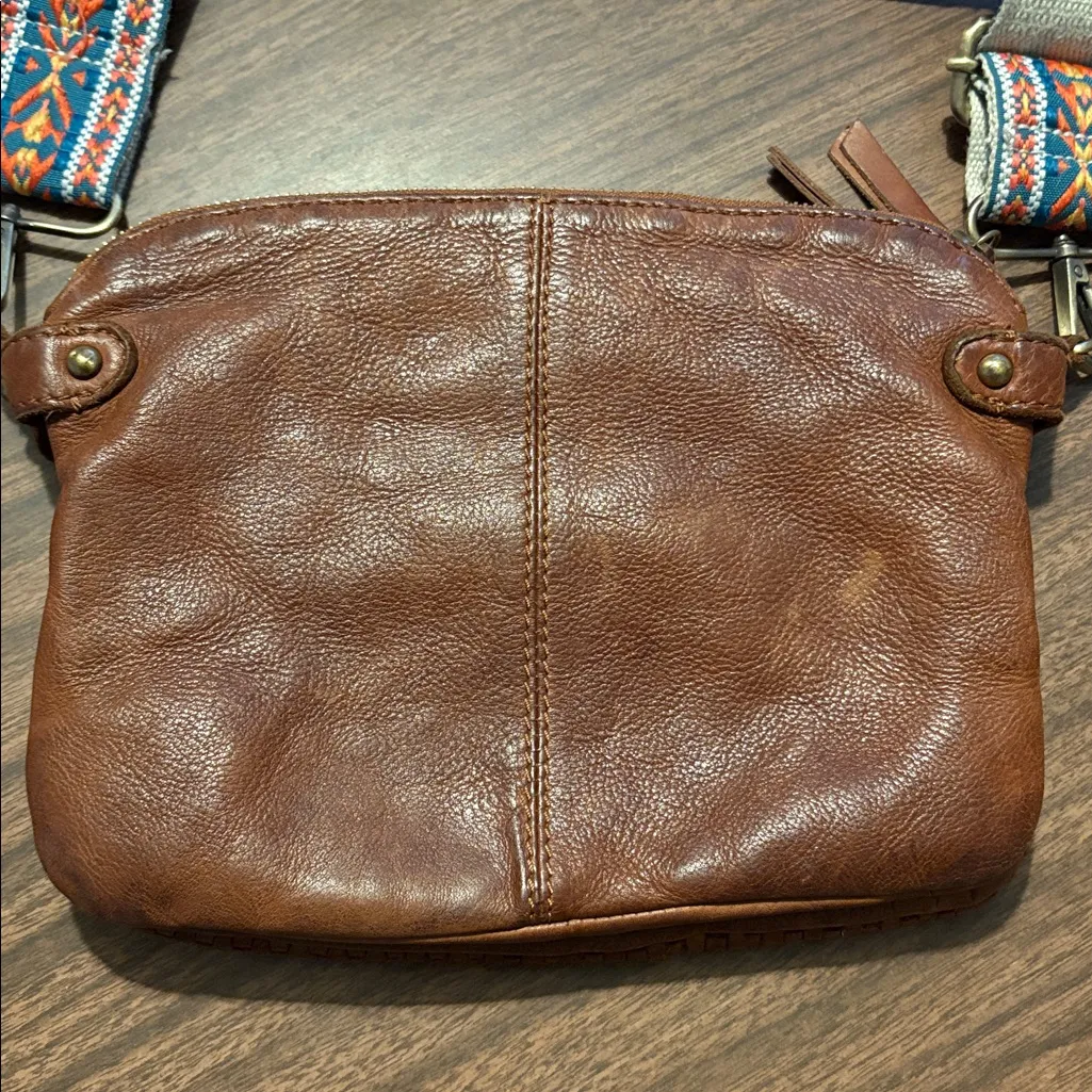 Joy Susan  Brown Leather Bag Purse - Image 3