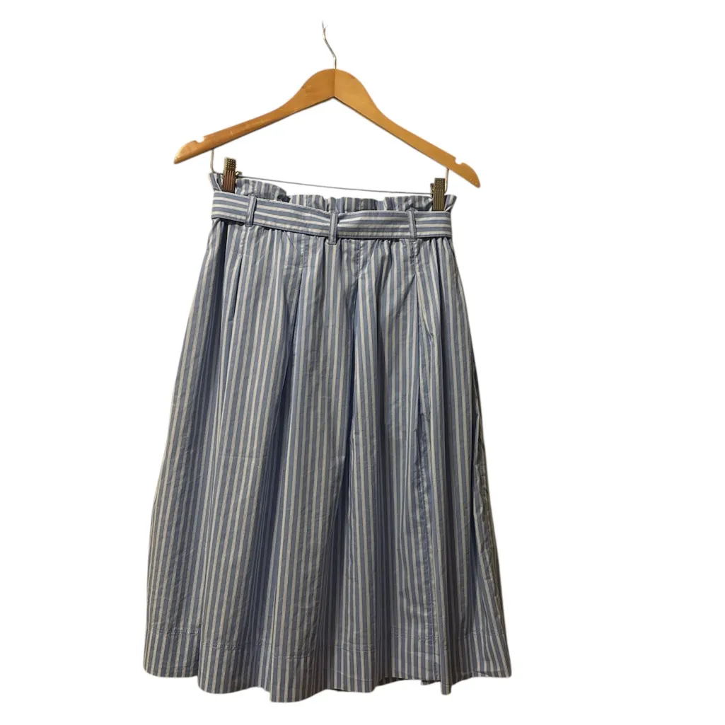 H&M Light Blue Striped A-Line Skirt - Image 4