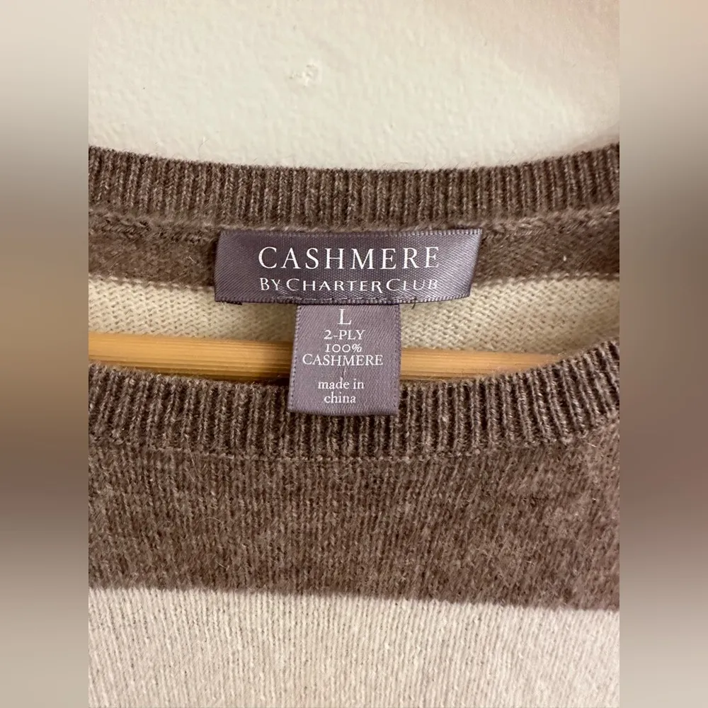 Cashmere by  2-ply 100% Cashmere Round Neck Sweater / Size L - Image 3
