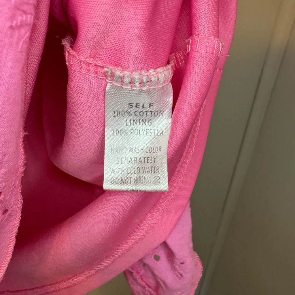 Andree Pink Flutter Sleeve Ruffled Blouse - Image 5