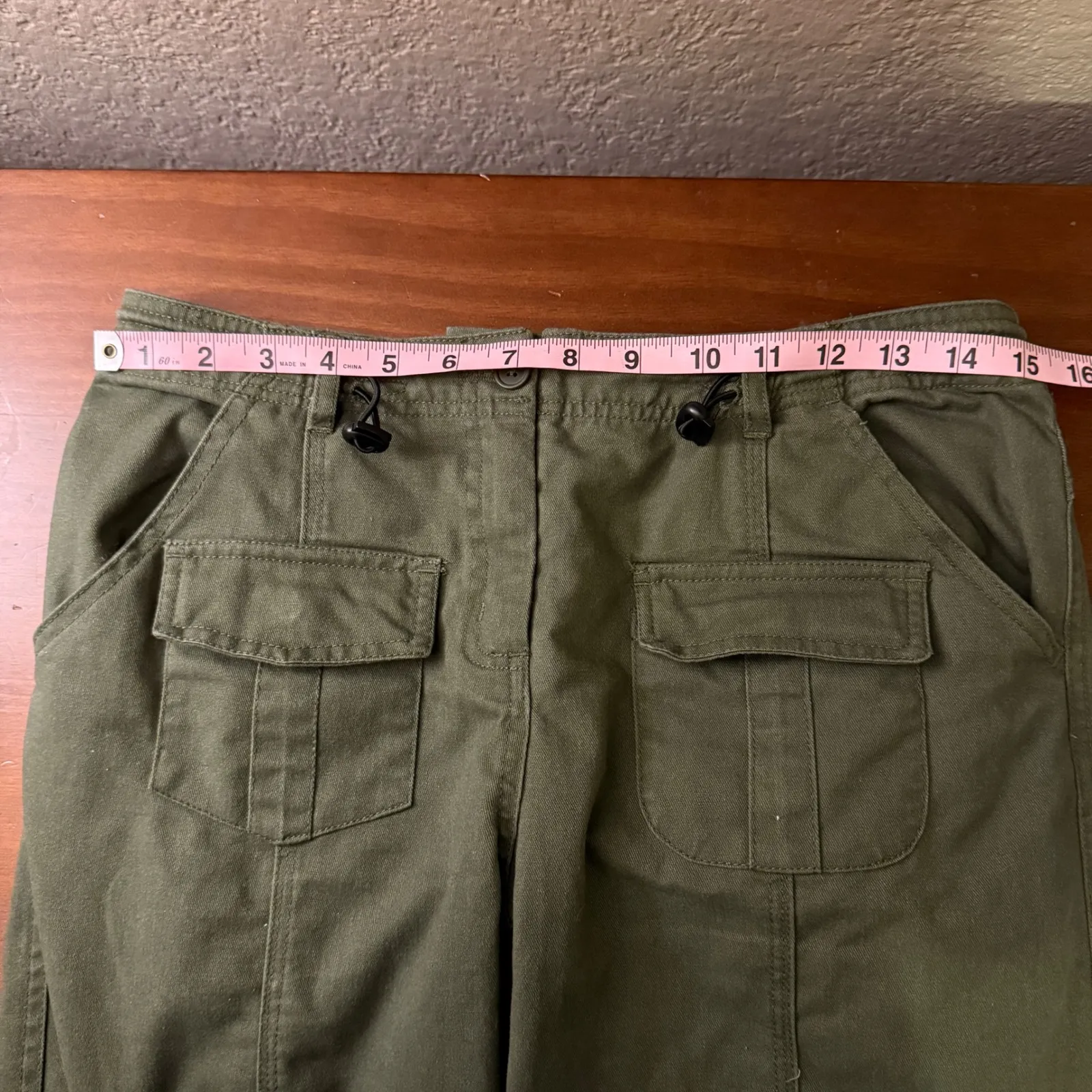 Khaki Cargo Pants Women Cargo Pants Olive Green Utility Pants Casual One Size - Image 3