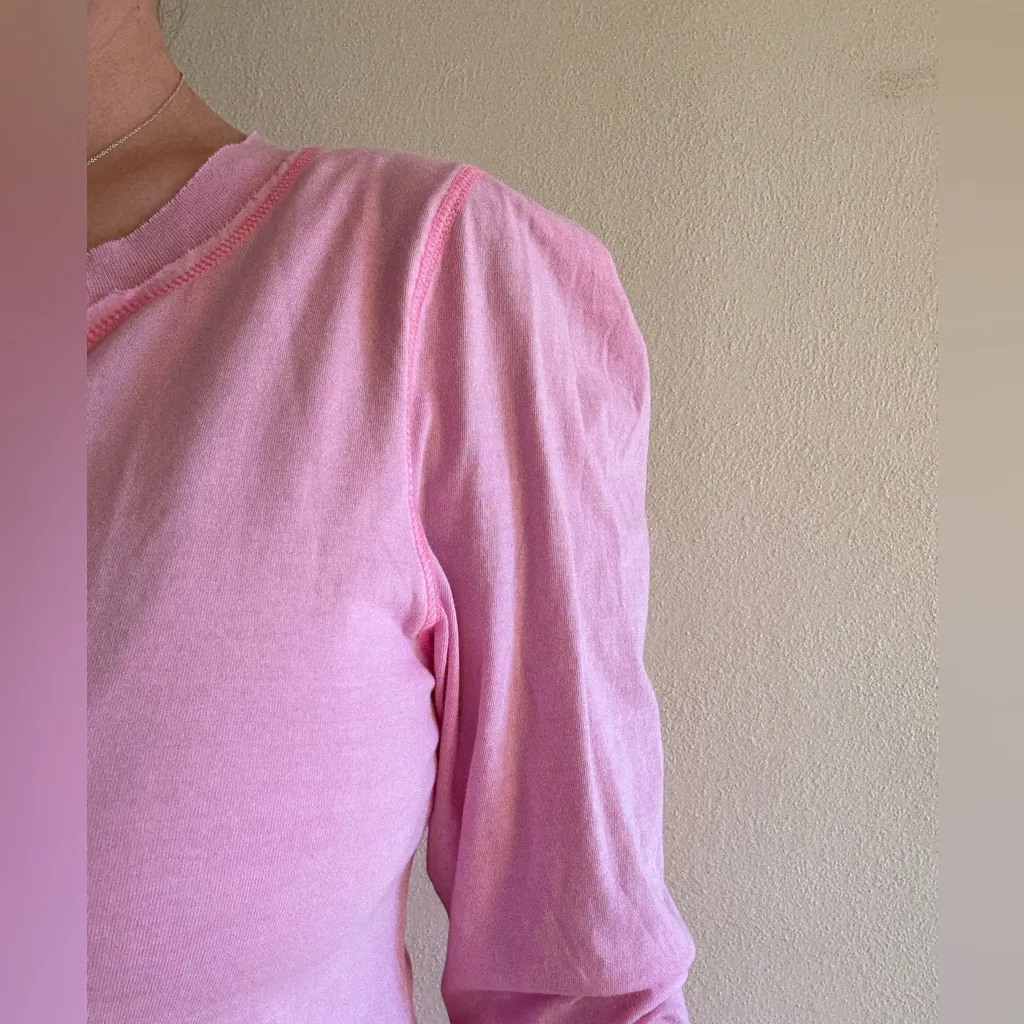 We The Free  Pink Long Sleeve Tee Relaxed Fit - Image 6