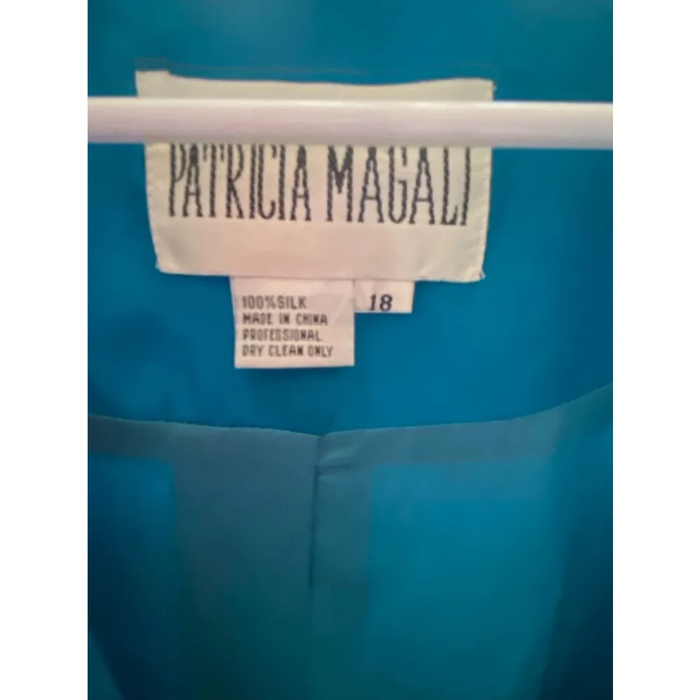 Women's Turquoise Patricia Magali Pantsuit Size 18 Blue - Image 2