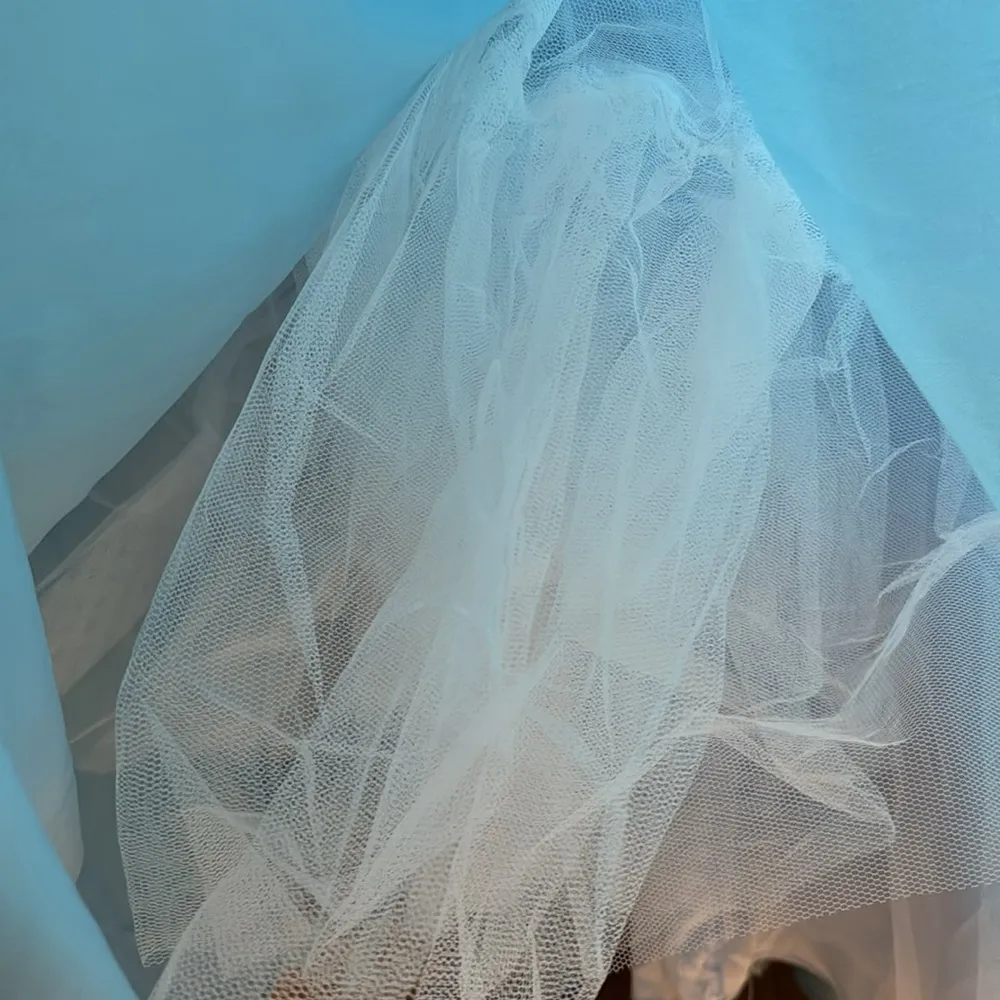 Mac Duggal Ieena CLASSIC A-LINE V-NECK BALLGOWN in powder blue size 12 - Image 11