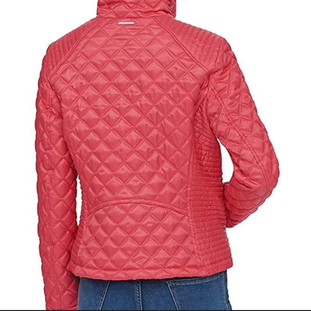 Marc New York Andrew Marc Quilted Pink Zip Front Jacket Size Small - Image 2