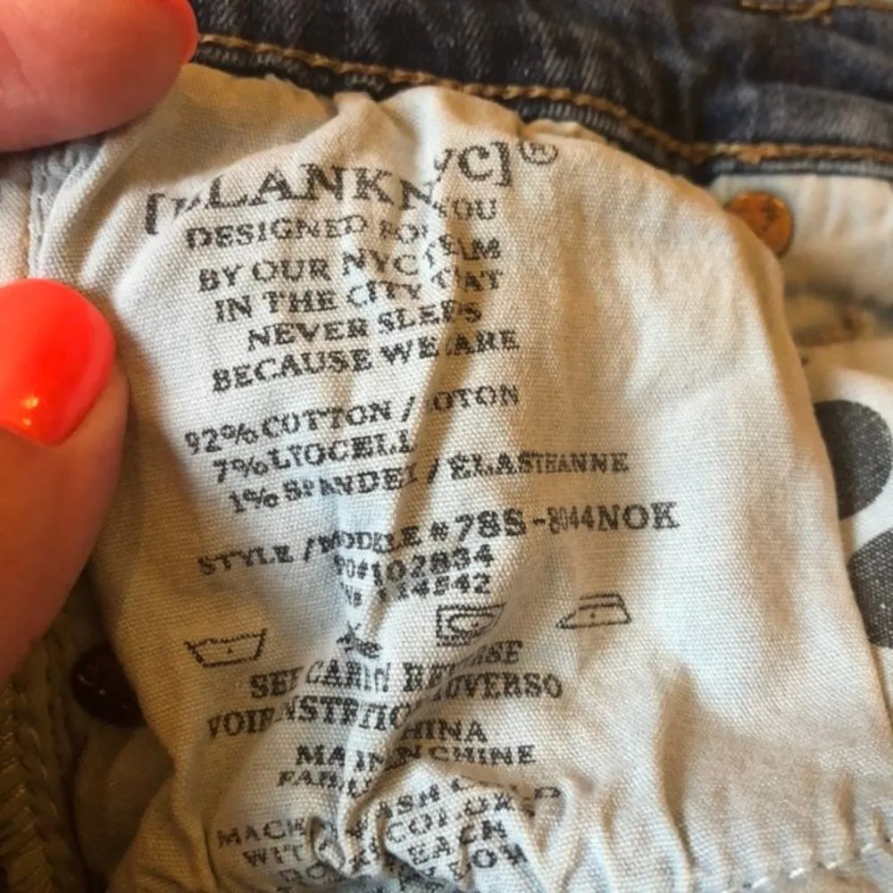 BlankNYC the lenox high rise shorts size 25 - Image 5