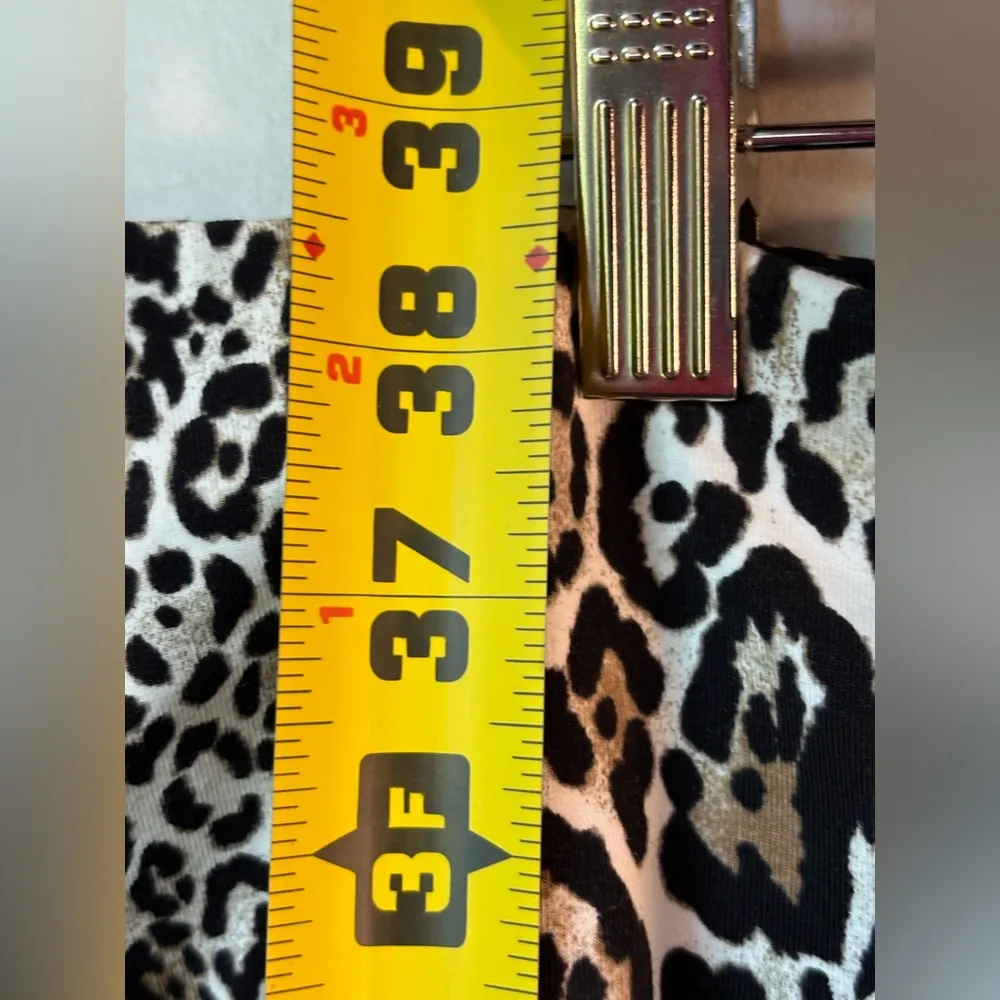 NWT Weekend by Chico's Leopard animal print slimming Leggings Size 3 Large 12/14 - Image 6