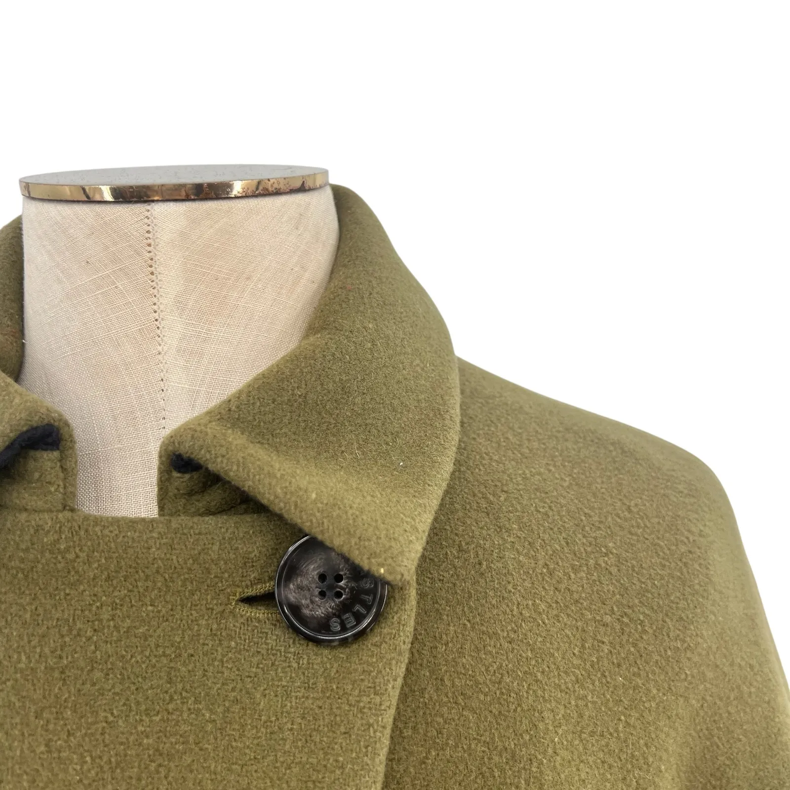 Whistles Alicia Belted Coat Jacket Double Breasted Button Green Size‎ US 4 - Image 6