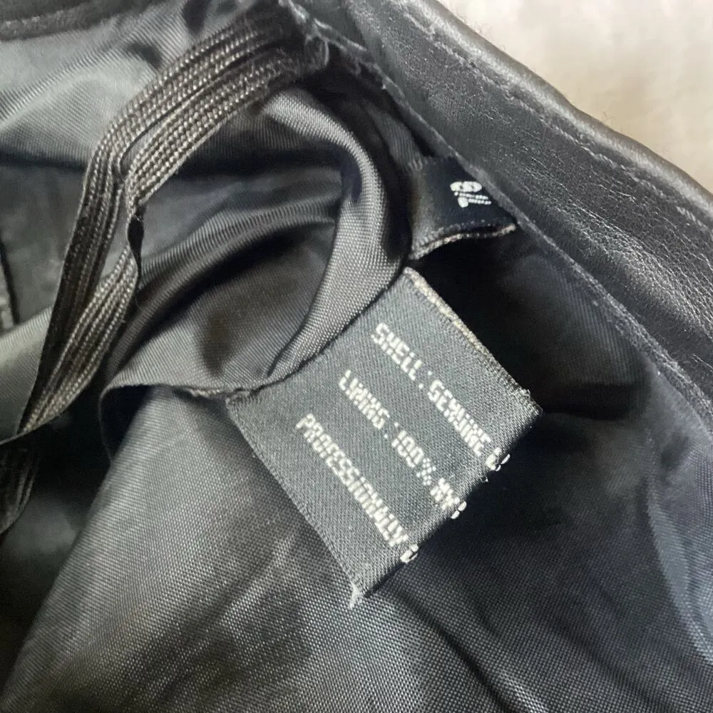 Vintage Winlit Leather Pencil Skirt Black Size 8 - Image 4