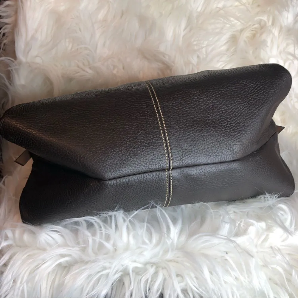 Dooney & Bourke Maurizia Chocolate Brown  Leather Shoulder‎ Hobo Bag Purse - Image 10