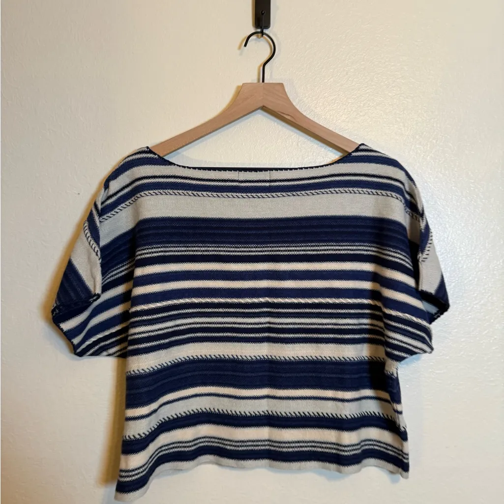 Denim & Supply‎ Ralph Lauren Southwestern Striped Linen & Cotton Knit Top - Image 3