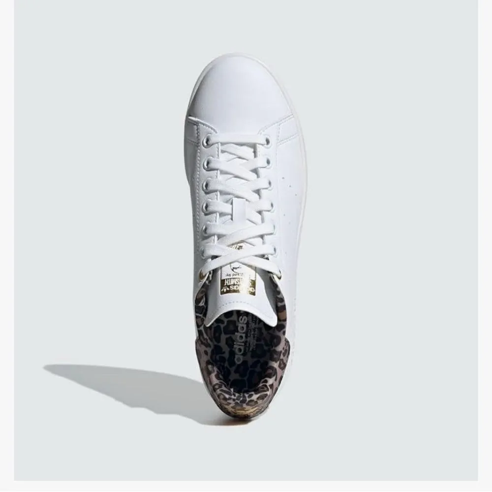 Adidas Originals Stan Smith White Leopard Pink Brown Sneakers Size 5 EUC - Image 2