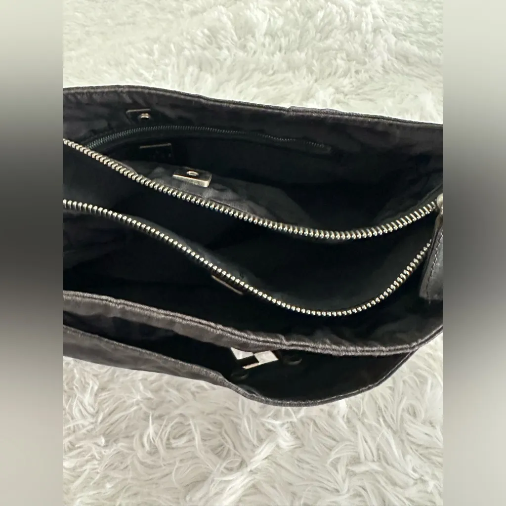 FENDI Zucca Black Nylon‎ Bag Handbag - Image 11